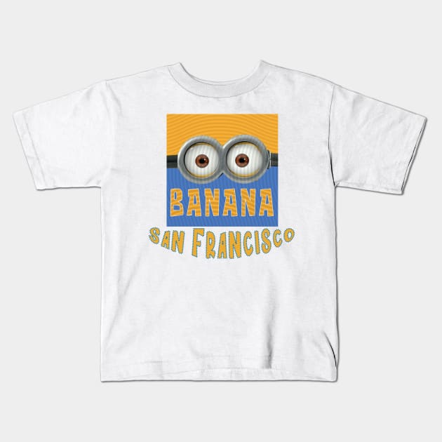 DESPICABLE MINION AMERICA SAN FRANSISCO Kids T-Shirt by LuckYA